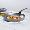 thumbnail image 3 of Restaurantware-Met Lux 13 Inch Fry Pan, 1 No-Stick Frying Pan - Induction-Ready, Triple-Riveted, Silver Carbon Steel Cooking Skillet, Durable, For Searing, Sauteing, And Browning Food, 3 of 10