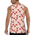 thumbnail image 3 of Easygdp Cute Mushroom Men's Tank Top, Sleeveless Muscle T Shirts, Breathable, Quick-Dry, Loose for Gym, Running, Fitness - Medium, 3 of 9