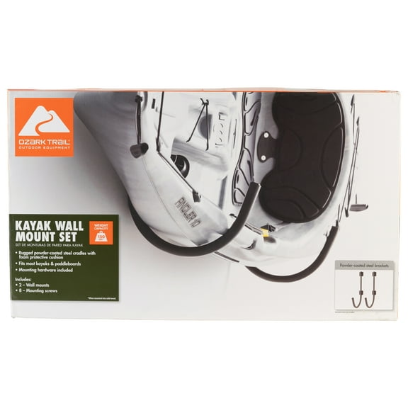 Ozark Trail Kayak Wall Storage Cradles, 1 Set