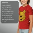 thumbnail image 6 of Girl's Winnie the Pooh Bear Big Face  Graphic Tee Red X Large, 6 of 10