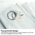thumbnail image 4 of Unique Bargains 2 Panels Kitchen Linen Look Blackout Curtains Light Gray 52"W x 36"L, 4 of 8