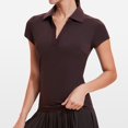 thumbnail image 7 of bravefron Women's V-Neck Polo Shirts Golf Tennis UPF 50+ Short Sleeve Sun Protection Workout Tops Quick Dry Golf Polos Collared Shirt, 7 of 7