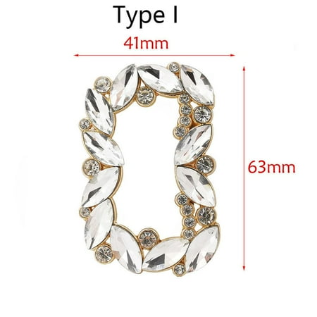 

European Fashion Rhinestone Charm DIY Crystal Shoe Accessories Shoe Decorations Clothing Collocation Shoe Clip TYPE I