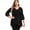 Black, variant on Daystry Women's Plus Size Top 3/4 Sleeve Shirt Dressy Tunic Blouse Black-3X