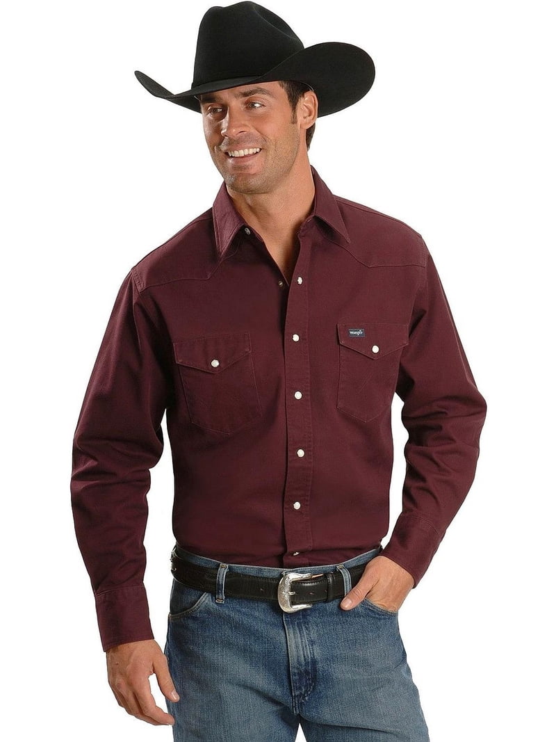 Wrangler Chemise - Ls Western Shirt (Bleu) - Vêtements chez