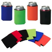 Topeakmart 12pcs Neoprene Beer Can Bottle Cooler Sleeves Insulators Reversible for 12ounce by Topeakmart