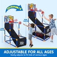 thumbnail image 2 of Arcade Basketball Game Set with 4 Balls and Hoop for 3 to 12 Years Old Indoor Outdoor Sport Play - Easy Set Up - Air Pump Included - Ideal for Competition, 2 of 8