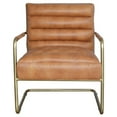 thumbnail image 2 of Peyton Bonded Leather Chair Gold Frame, Vintage Cider, 2 of 2