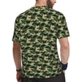 thumbnail image 2 of Wukai Camouflage Dinosaur Print Men's Short-Sleeved Mesh T-Shirt,Quick-Dry Short Sleeve Workout T-Shirt-Medium, 2 of 8