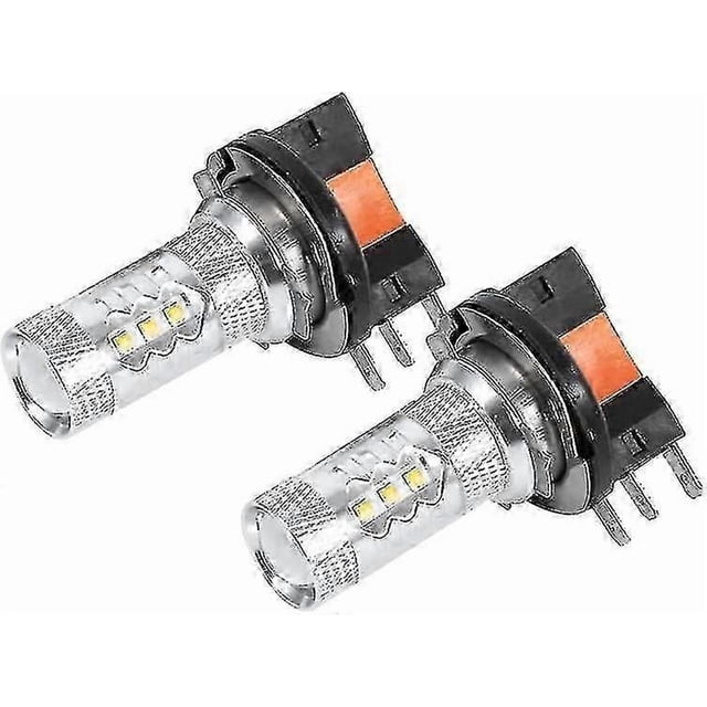 H15 LED Headlight Bulbs 80W Bright White DRL Replacement 2-Pack