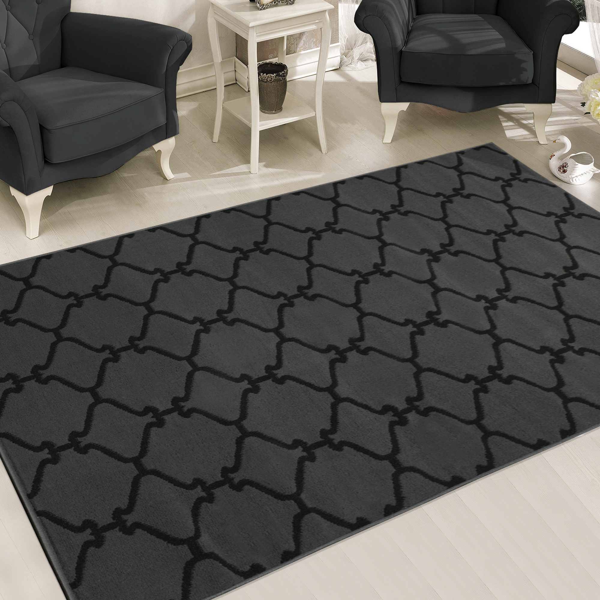 Sweet Home Stores Clifton Collection Moroccan Geometric Trellis Design