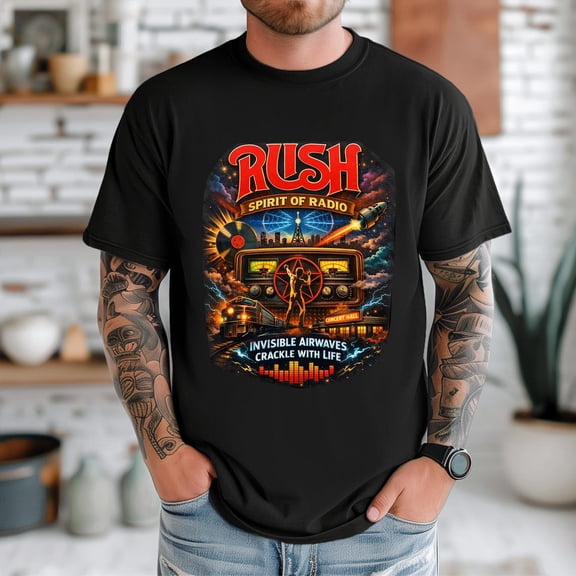 Vintage Retro Radio Graphic T-Shirt Classic Music Lover Unisex Tee