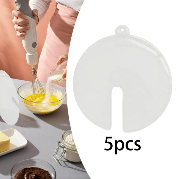 Protector contra salpicaduras para tazón mezclador, batidor, tapa para cocinar, tapa transparente profesional, para batidor de huevos, para frutas,