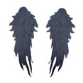 thumbnail image 1 of Apliques de alas de Ángel, apliques bordados, apliques de encaje para escote DIY, parches para decoración de ropa de vestido de noche, 2 uds. Negro, 1 of 8