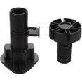 thumbnail image 3 of 2PCS table legs, support legs, plastic adjustable cabinet legs, sofa support legs, bathroom cabinet legs, coffee table legs, TV cabinet support legs, bed legs, 80mm-100mm black, 3 of 5