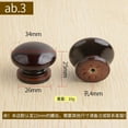 thumbnail image 3 of ITSELFER 12pcs Wooden Dresser Knobs Unique Cabinet Knobs For Drawer Handles Retro Drawer Pulls And Knobs Wooden Knobs For Cabinets And Drawers, 3 of 5