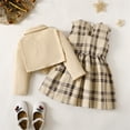 thumbnail image 5 of Ketyyh-chn99 Baby Girl Outfits 2PCS Set Baby Girl Fall Clothes 2023 Khaki,4Y, 5 of 5