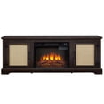 thumbnail image 3 of Adjustable Shelves & 6 Cable Cutouts - Realistic Fireplace with Remote - Home TV Setup - Easy Cable Management, 3 of 6