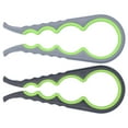 thumbnail image 2 of Tin Opener, 2Pcs 4 In 1 Multifunctional Jar Opener Durable  For Bottles Black Green + Gray Green, 2 of 8