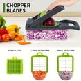 thumbnail image 4 of 14 in 1 Multifunctional Vegetable Chopper Onion Chopper Handle Food Grate Food Chopper Kitchen Vegetable Slicer Dicer Cut, 4 of 8