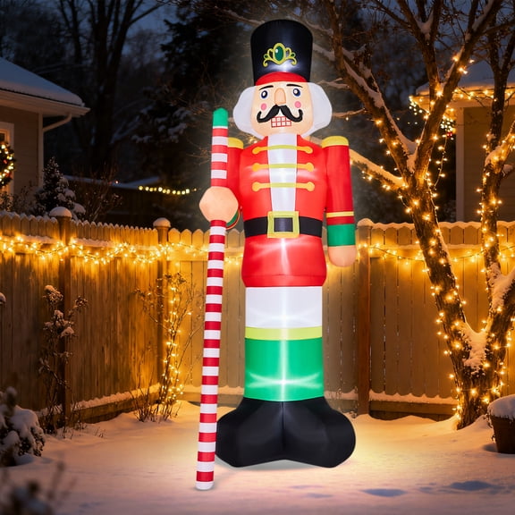 Ktaxon 12Ft Christmas Inflatable Decorations Nutcracker Decoration, Blow up Decor
