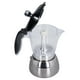thumbnail image 5 of Cafetera de cocina de 6 tazas, cafetera moka con tapa de ABS transparente de acero inoxidable para el hogar y la oficina, 5 of 14
