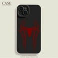 thumbnail image 3 of Marvel Spider Man Phone Case For iPhone 14 15 11 Pro Max XR XS X 7 8 Plus12 13 Mini  Red Spider Logo Soft Silicone Back Cover DMH, 3 of 7