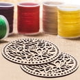 thumbnail image 3 of MasteelfCA 2pcs DIY Crochet Wooden Bag Bottom Handbag Base Material for Girls, 3 of 8