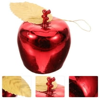 EXHUMKY 24Pcs Mini Apple Ornaments for Small Tree Red Decorative Item for Holiday Decor