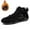 Black, variant on Men's Sneakers Fashionable Suede Casual Comfort High Top Ankle Boots Warm Outdoor Footwear for Active