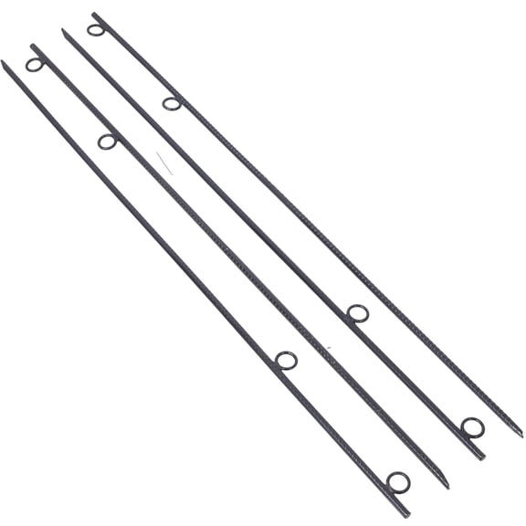 Heavy Duty Rebar Stakes 4 Pack 5/8 x 55.5 Inch Steel Ground Stakes with 1 Inch Loops for Tents Canopies and Campsites Durable Tent Stakes for Outdoor Anchoring