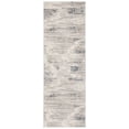 thumbnail image 2 of SAFAVIEH Meadow Iskra Abstract Striped Runner Rug, Grey/Ivory, 2'7" x 8', 2 of 7