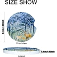 thumbnail image 2 of Car Coasters for Cup Holder Absorbent, Car Ceramic Coasters with Finger Notch, Auto Accessories for Men Women Forest Winter Deer 2 Pack Cup Coasters, 2 of 6