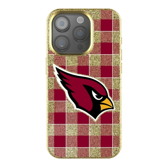 Keyscaper Arizona Cardinals Plaid Bling iPhone Case