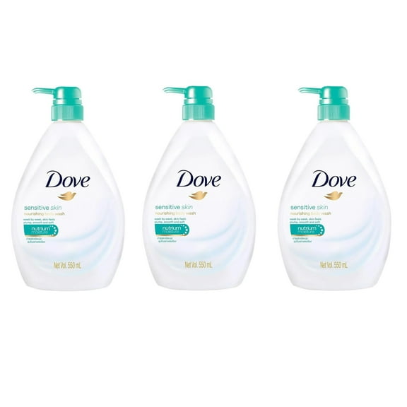 (Pack of 3) Dove Sensitive Skin Body Wash Pump