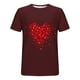 thumbnail image 4 of Camisetas de Manga Larga para Hombres, Camiseta de Manga Corta de Fitness de Impresión Del Día de San Valentín, Mezcla de Algodón Casual, 4 of 8