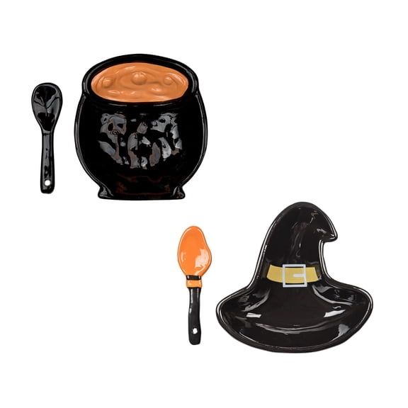 10 Strawberry Street Witchy Dip Serving Set Dip Bowl & Spreader