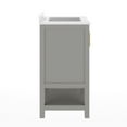 thumbnail image 4 of Flash Furniture 24" Bathroom Vanity with Sink, Storage Cabinet with Soft Close Doors & Open Shelf, Carrara Marble Finish Counter & Gold Hardware, Gray/White, 4 of 9