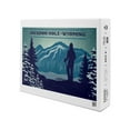thumbnail image 2 of Jackson, Hole, Wyoming, Skier and Mountain, Vector Silhouette (1000 Piece Puzzle, Size 19x27, Challenging Jigsaw Puzzle for Adults and Family, Made in USA), 2 of 4