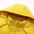 thumbnail image 5 of URMAGIC Kids Winter Warm Outwear Toddler Solid Color Long Sleeve Big Pocket Jacket Flannel Hooded Button Coat, 5 of 8