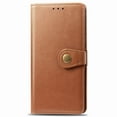 thumbnail image 4 of Wallet Case for Samsung A51 4G Magnetic Clasp Folio Kickstand Premium Leather Case with Hand Strap, [RFID Blocking] Credit Card Slots Shockproof TPU Inner Cover for Samsung Galaxy A51 4G, Brown, 4 of 11