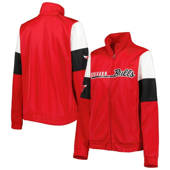 Women's G-III 4Her by Carl Banks Red Chicago Bulls Change Up Full-Zip Track Jacket