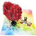 thumbnail image 5 of lesbian Love Tree Valentines 3D Greeting Pop Up Card, Happy Valentines Day, Anniversary, Gay Women, Rainbow, Pride, Lover, LGBT, Wedding, Engagem, 5 of 7