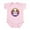 Petal Pink, variant on CafePress - Cute Puppy Dog Retro Sunset Body Suit - Baby Light Bodysuit, Size Newborn - 24 Months