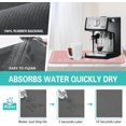 thumbnail image 4 of Coffee Bar Mat for Countertops 19inx12in,Absorbent Hide Stain Anti-Slip Cafe Bar Accessories Fit Under Coffee Machine Mat,dish drying mats for kitchen, 4 of 8