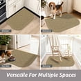thumbnail image 3 of JAATOP Dirt Trapper Door Mats 17"x 27", Non-Slip Semicircular Doormat, Absorbent Floor Mat for Front Door, Washable Entry Rugs, Beige, 3 of 9
