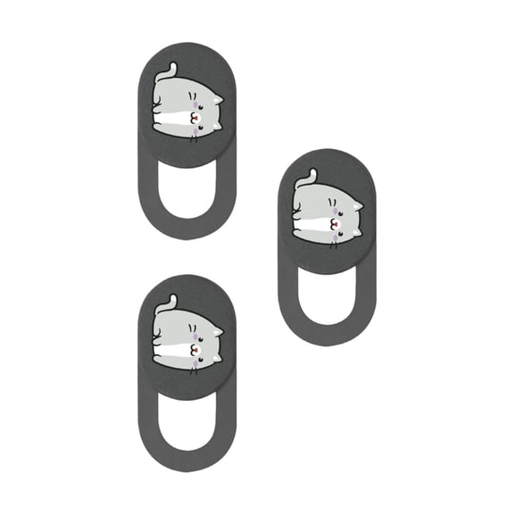 3pcs Cartoon Kitten Camera Covers Webcam Covers Slide Web Camera Phone Camera Covers Protect Your Security