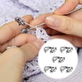 thumbnail image 2 of MasteelfCA 5pcs Crochet Ring Adjustable Knitting Loop Accessories Cat Shaped Open Ring, 2 of 7