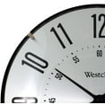 thumbnail image 3 of 10" Silver Aluminium Dial Analog QA Wall Clock with Dome Glass Lens and Modern Silver Finish, 3 of 6