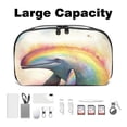 thumbnail image 3 of Whale Waterproof Oxford Cloth Hard Drive Case with Charger Pouch, PC Case, Small Travel Electronic Organizer, and Cord Organizer Travel - 5.9x9.44x3.14 in, 3 of 6
